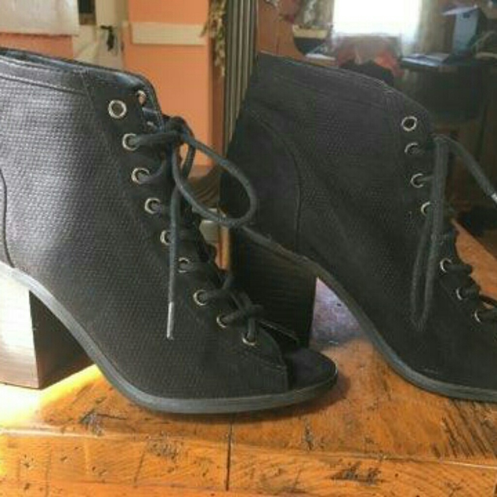 Urban outfitters lace up boot heels